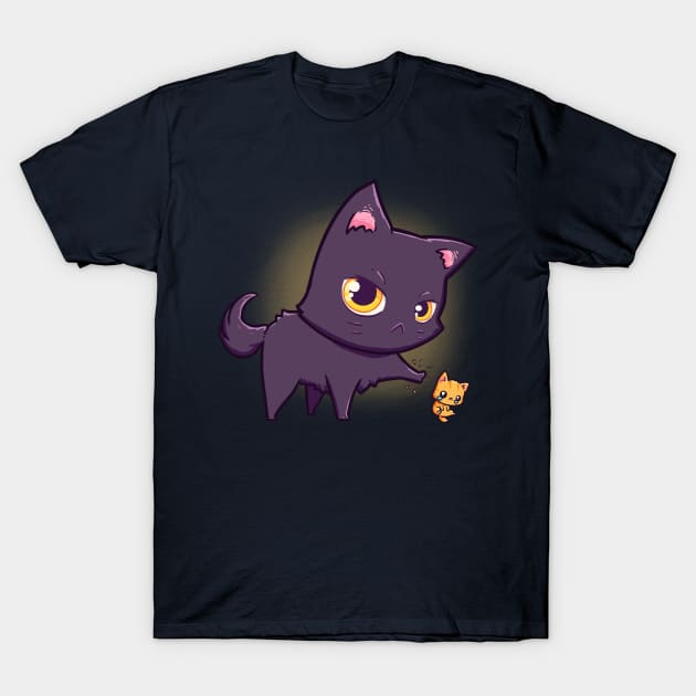 Cat Hates Kitty Cats T-Shirt by Susto